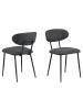 ebuy24 Esszimmerstuhl Denise Grau 2er Set