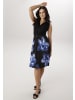 Aniston SELECTED Jerseykleid in schwarz-royalblau-blau-dunkelblau-weiß