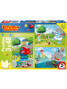 Schmidt Spiele Sport und Spiel mit Törööö!, 3x48 Teile | Kinderpuzzle Benjamin Blümchen 3x48...