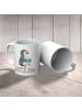 Mr. & Mrs. Panda Kindertasse Pinguin Buch mit Spruch in Weiß