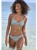 Venice Beach Bügel-Bikini-Top in oliv gestreift