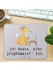 Mr. & Mrs. Panda Mousepad Denker Softwareentwickler mit Spruch in Grau Pastell