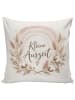 Mr. & Mrs. Panda Sofakissen 40x40 Boho-Hygge-Blumenarrangement P... in Weiß