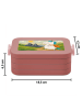 Mr. & Mrs. Panda Bentobox Einhorn Bergsteiger Design ohne Spruch in Rot Pastell