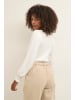 Kaffe KAdora Knit Pullover Slim fit in Chalk