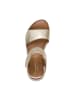 Tamaris Comfort-Ledersandalen Gold