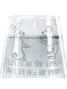 Mr. & Mrs. Panda Glas Hase Igel mit Spruch in Transparent