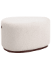 Beliani Pouf SACO in Beige - (W) 57 x (H) 45 x (L) 78 cm