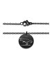 SILBERKETTEN-STORE Halskette mit Anhänger T-Rex - in Edelstahl, schwarz (L) 45cm