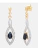 Diamant L'éternel Ohrhänger aus 375 Gelbgold mit Diamant mit Saphir