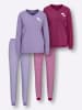WITT WEIDEN Schlafanzüge in lavendel-weiß + erika-weiß