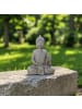 relaxdays Buddha Figur in Anthrazit - (H)52 cm