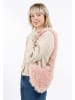 myMo Damen Tasche Mit Teddyfell in ROSA