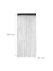 relaxdays 3x Fadenvorhang in Schwarz - (L)245 x (B)90 cm