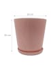 relaxdays 2x Blumentopf in Altrosa - (H) 20 x Ø 20 cm