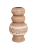 Beliani Blumenvase ALMIROS in Braun/Beige - (W) 21 x (H) 51 x (L) 21 cm