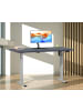 VCM  Schreibtisch Lona elektrisch verstellbar 110 x 80 in Silber / Anthrazit