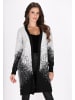 faina Damen Cardigan in Wollweiss Schwarz