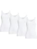 Con-ta Baumwolle, Feinripp Unterhemd 4er-Pack kochfest in weiß