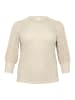 KAFFE curve Langarm-Bluse KCtia in Feather Gray