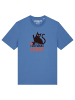 wat? Apparel T-Shirt Cat in Bright Blue