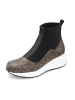 LASCANA Stiefelette in leo/schwarz