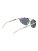 GCDS Unisex Sonnenbrille Browline Silber