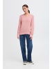 Oxmo V-Ausschnitt-Pullover OXFSINVI PU 1 in Rosa