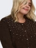 ONLY Carmakoma Strickjacke in Coffee Bean 1