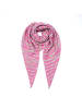 Faera Schal Zebramuster Dreiecksform Spitze Enden in Pink