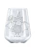 Mr. & Mrs. Panda Glas Rotwein Fledermaus Zauberer ohne Spruch in Transparent
