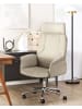 Beliani Bürostuhl PILOT in Beige/Silber - (W) 72 x (H) 117 x (L) 72 cm