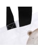Mr. & Mrs. Panda Tote Bag Bär Gefühl mit Spruch in Weiß