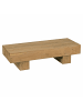 KADIMA DESIGN Couchtisch Massivholz, 120 cm, Landhaus, handgefertigt in Beige