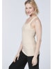 Detto Fatto Tank Top im reversiblen Two-Tone-Look in Grau