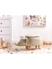 Beliani Tierhocker ELEPHANT in Beige/Braun - (W) 70 x (H) 35 x (L) 32 cm