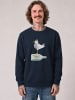 wat? Apparel Sweatshirt Möwe mit Hut in Dunkelblau