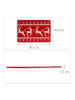 relaxdays Fußmatte Weihnachten in Rot-Beige-Gold - (B)60 x (T)40 cm