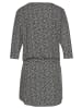s.Oliver Jerseykleid in schwarz-creme-bedruckt