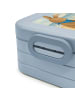 Mr. & Mrs. Panda Lunchbox Hasen Muschel Design mit Spruch in Blau Pastell
