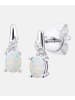 Diamant L'éternel Ohrringe aus 375 Weißgold mit Diamant mit Opal