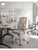 Beliani Bürostuhl NUVINER in Beige/Silber/Grau - (W) 60 x (H) 109 x (L) 60 cm