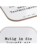 Mr. & Mrs. Panda Untersetzer für Gläser Spruch Neuen Technologie... in Weiß