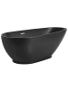 Beliani Freistehende Badewannen GUIANA in Schwarz/Silber - (W) 82 x (H) 60 x (L) 173 cm
