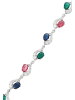 gaya Women Bracelet in Silver Multicolor