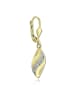 BALIA Gold 333 Damen Ohrhänger geschwungenes Blatt Ohrringschmuck ca. 3,2cm