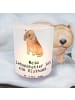 Mr. & Mrs. Panda Glas Windlicht Bloodhound Lebensretter mit Spruch in Transparent