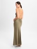 Marie Lund Abendkleid in khaki - 0002