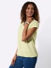WITT WEIDEN Kurzarmshirt in limone-ecru-bedruckt