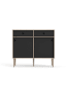 ebuy24 Sideboard Penny Schwarz 99 x 41 cm